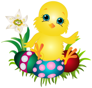 a cute easter chick
